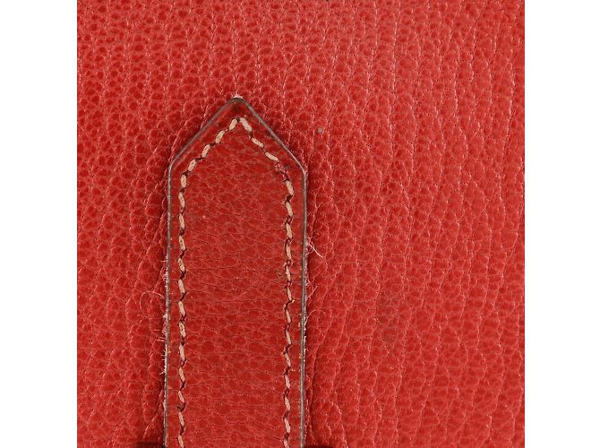 Hermès Billetera bi-fold HERMES Beansufla de Hermes Roja - vista 8