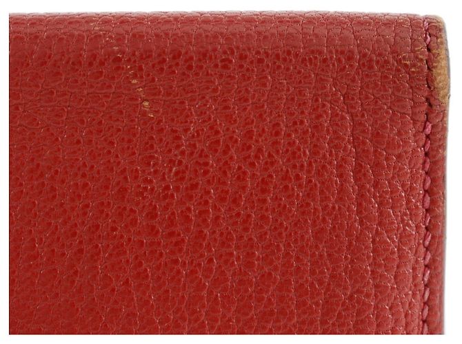 Hermès Billetera bi-fold HERMES Beansufla de Hermes Roja - vista 9