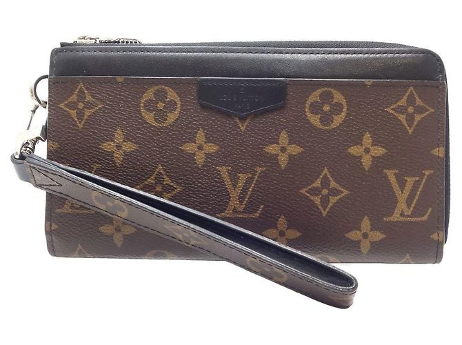 Louis Vuitton Zippy Dragonne Long Wallet Brown Black Monogram - view 10
