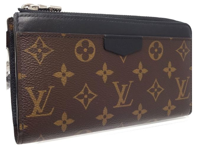 Louis Vuitton Zippy Dragonne Long Wallet Brown Black Monogram - view 2