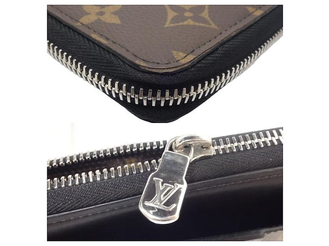 Louis Vuitton Zippy Dragonne Long Wallet Brown Black Monogram - view 5