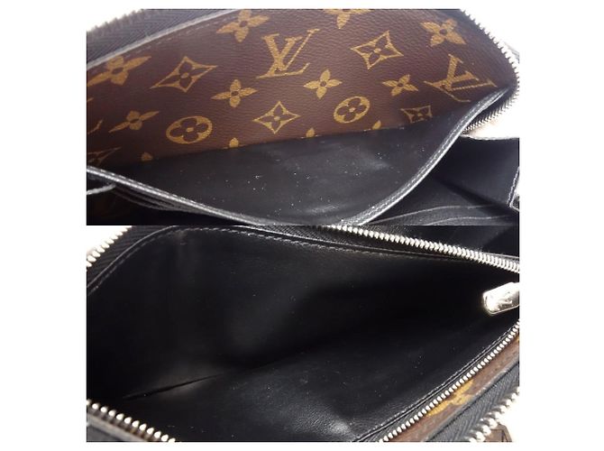 Louis Vuitton Zippy Dragonne Long Wallet Brown Black Monogram - view 9