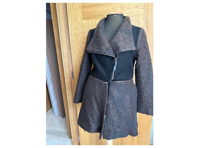 Abrigo de lana Mackage negro - vista 6