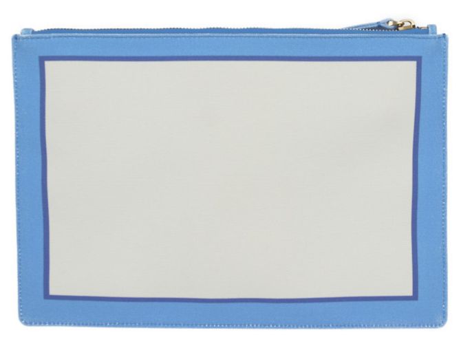 Pochette Honolulu Valentino Garavani Arancione Crudo Blu chiaro - vista 3