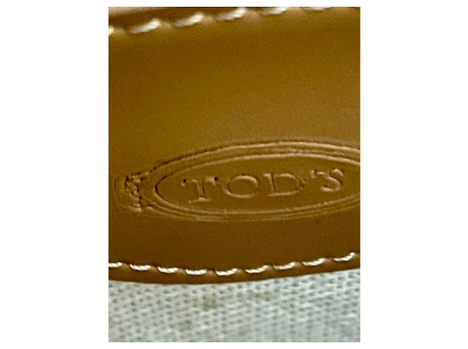 Tod's D-Bag em couro de bezerro com acabamento gommino Castanho claro Caramelo - vista 11