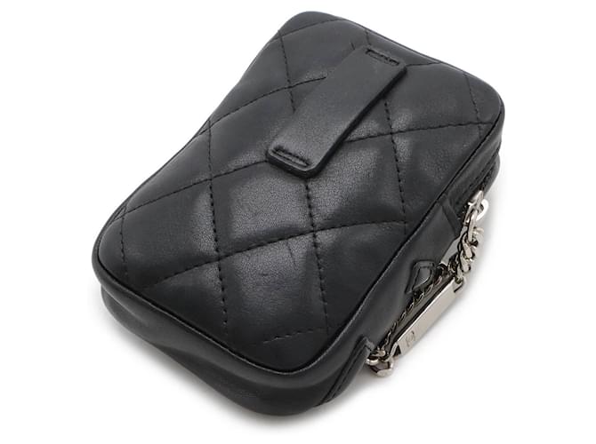 Chanel Cambon Line Cigarette Case Black Pink - view 3