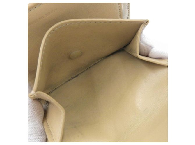 Céline Celine Beiger Leder Dreifach-Brieftasche - Ansicht 4