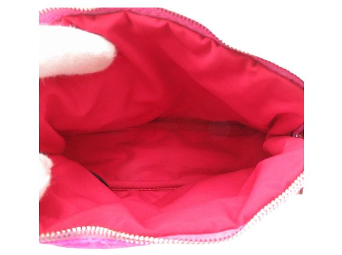 Hermès Pochette Bolide 16 in seta Rosa Pivoine - vista 5