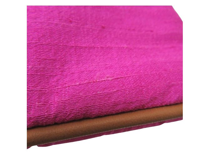 Hermès Pochette Bolide 16 in seta Rosa Pivoine - vista 9