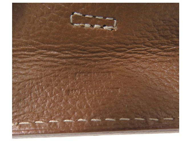 Hermès Borsa a spalla Hermes Omenitu in pelle Evercalf marrone - vista 8