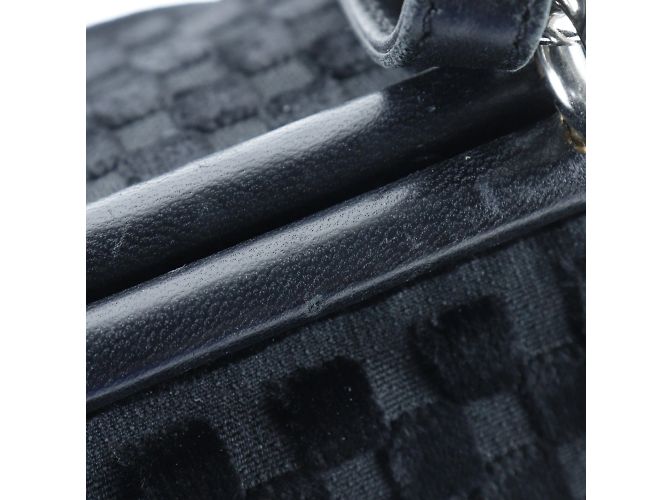 Borsa a spalla in velluto nero Chanel - vista 13