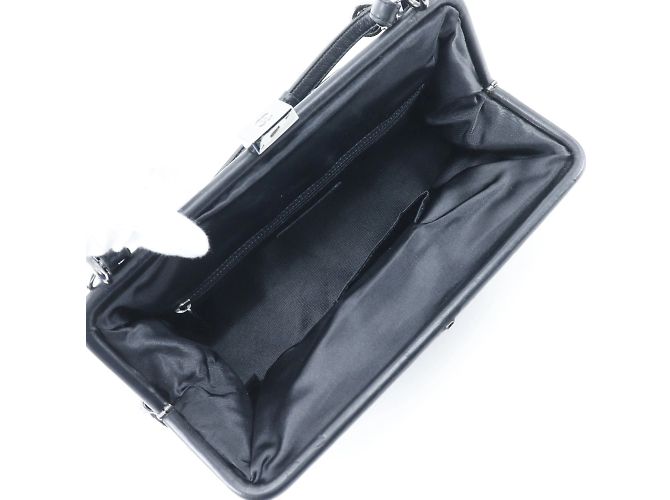 Borsa a spalla in velluto nero Chanel - vista 6
