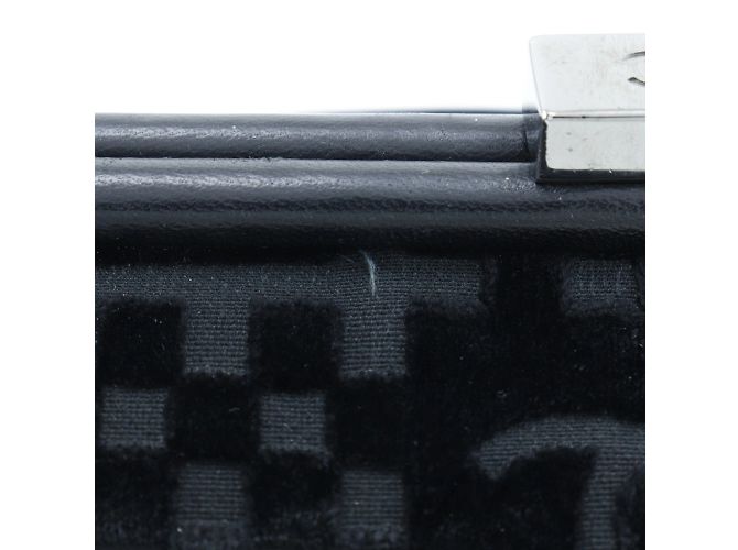 Borsa a spalla in velluto nero Chanel - vista 7
