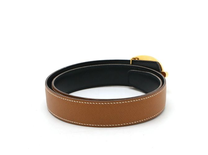Hermès HERMES Chaine d'Ancre Wendegürtel Braun Schwarz - Ansicht 3