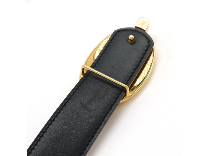 Hermès HERMES Chaine d'Ancre Wendegürtel Braun Schwarz - Ansicht 5