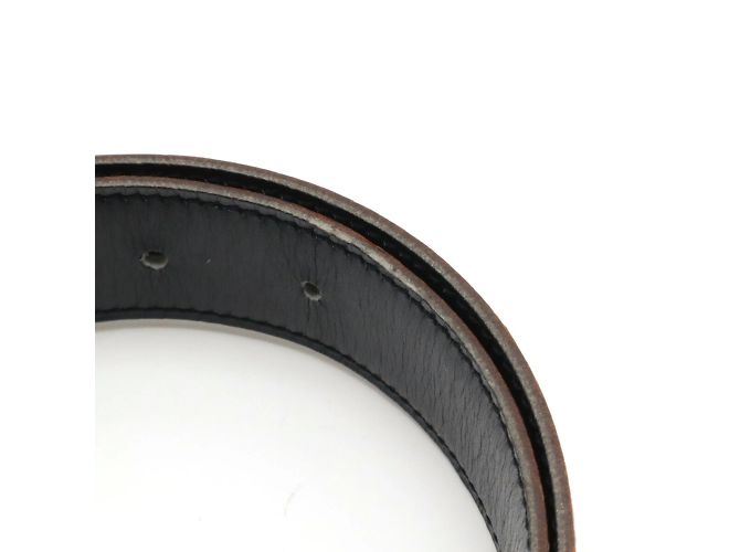 Hermès HERMES Chaine d'Ancre Wendegürtel Braun Schwarz - Ansicht 8