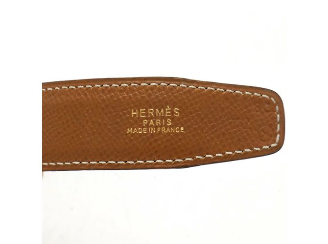 Hermès HERMES Chaine d'Ancre Wendegürtel Braun Schwarz - Ansicht 9