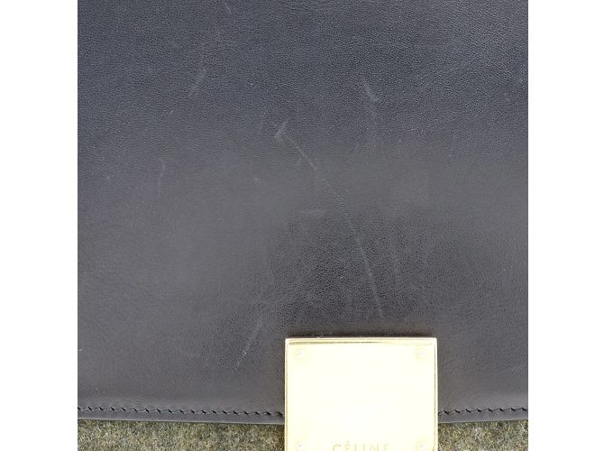 Céline Borsa Celine Trapeze in nero e grigio Marrone - vista 7