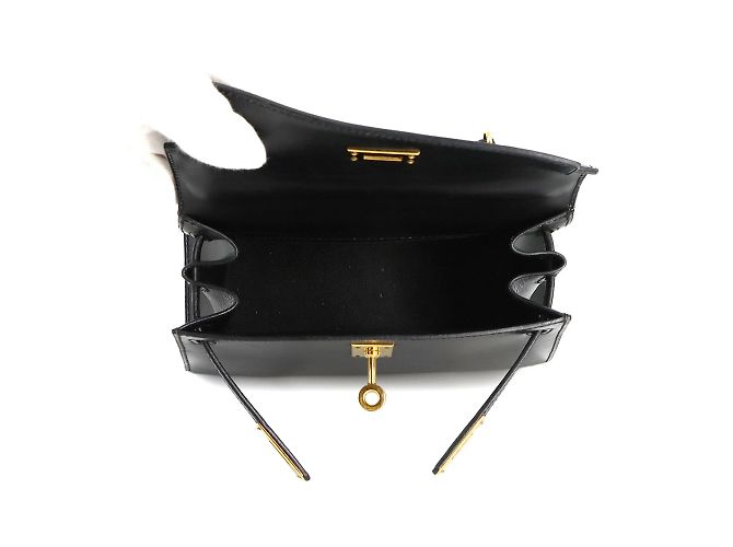 Hermès Hermes Kelly 20 Shoulder Bag Black - view 6