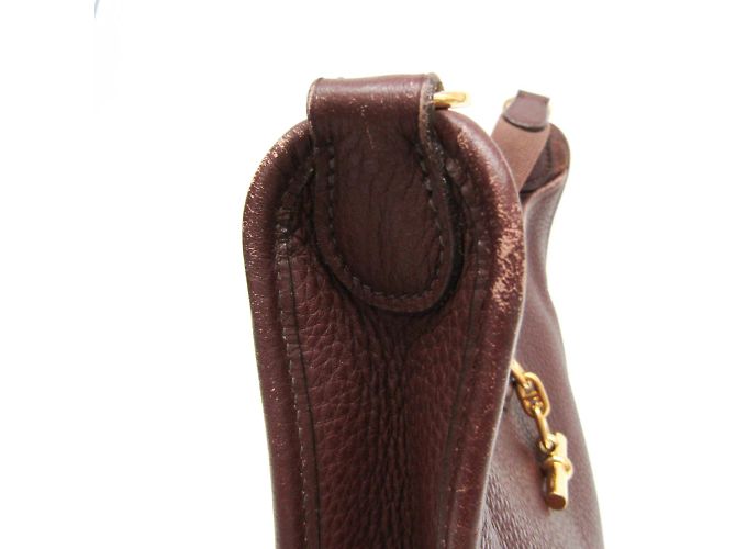 Hermès Borsa a spalla in pelle per donne Hermes Vespa PM Marrone scuro - vista 10