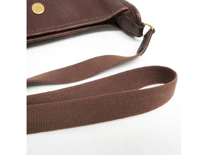 Hermès Borsa a spalla in pelle per donne Hermes Vespa PM Marrone scuro - vista 11