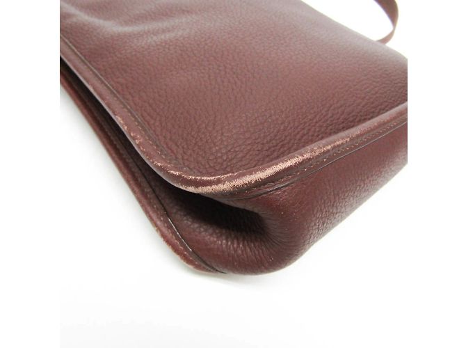 Hermès Borsa a spalla in pelle per donne Hermes Vespa PM Marrone scuro - vista 4