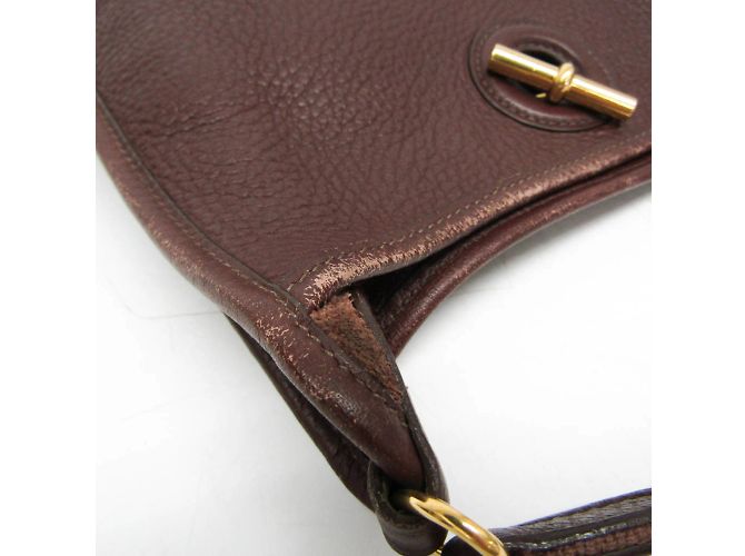 Hermès Borsa a spalla in pelle per donne Hermes Vespa PM Marrone scuro - vista 6
