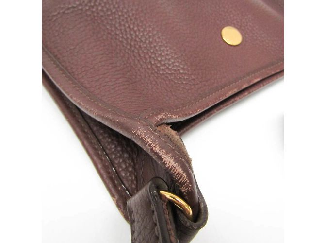 Hermès Borsa a spalla in pelle per donne Hermes Vespa PM Marrone scuro - vista 7