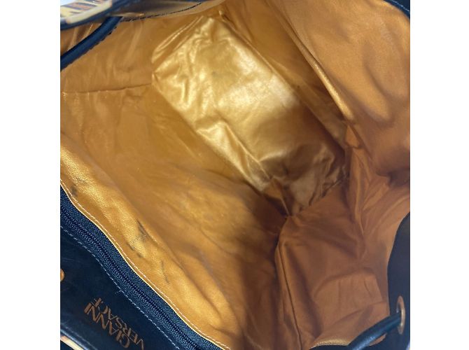 Sac à dos imprimé léopard Versace Noir Jaune - vue 12