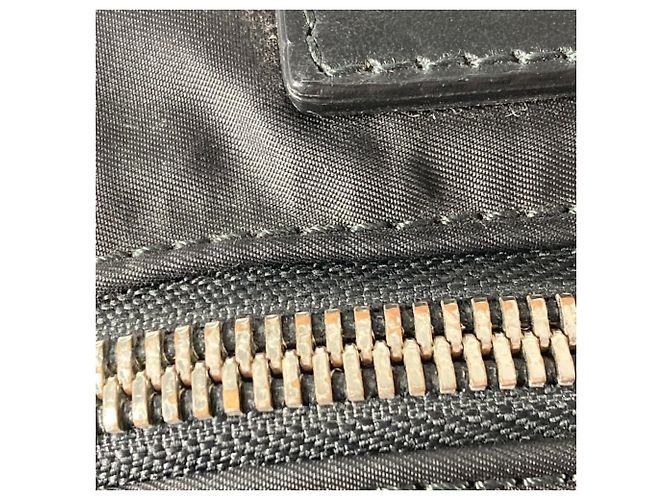 Zaino e borsa in nylon e pelle nera Versace Nero - vista 12