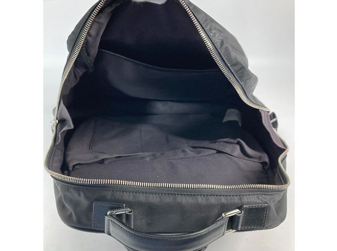 Zaino e borsa in nylon e pelle nera Versace Nero - vista 13