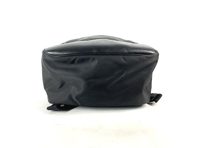 Zaino e borsa in nylon e pelle nera Versace Nero - vista 5