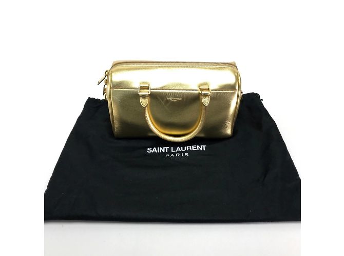 Borsa a mano Baby Duffle Saint Laurent Paris D'oro - vista 10