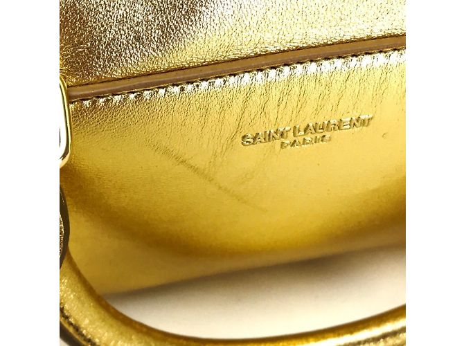 Borsa a mano Baby Duffle Saint Laurent Paris D'oro - vista 5