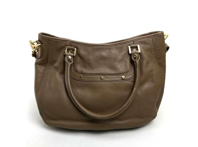 Tory Burch braune Leder-Tote-Tasche - Ansicht 2