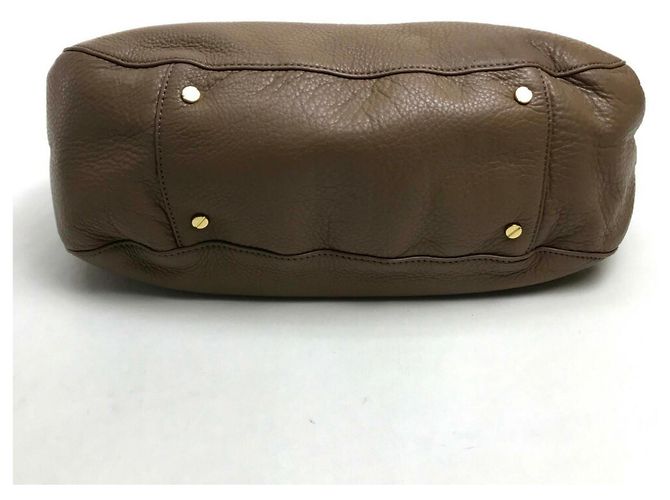 Tory Burch braune Leder-Tote-Tasche - Ansicht 3