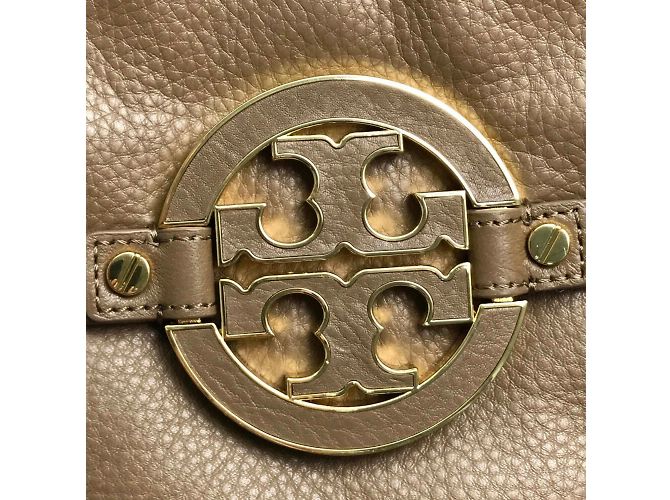 Tory Burch braune Leder-Tote-Tasche - Ansicht 9