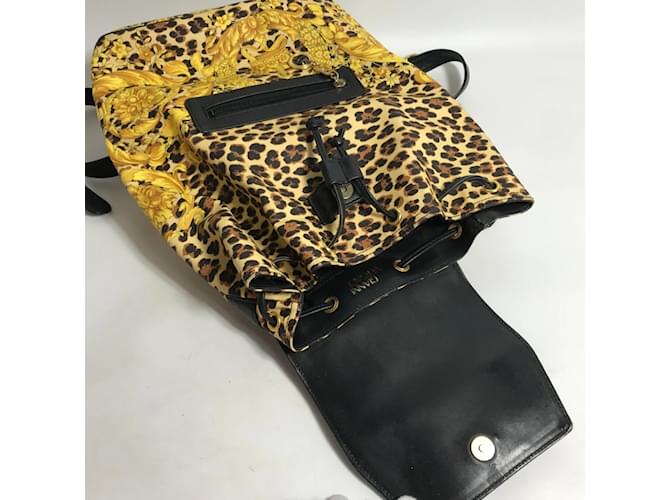 Zaino Leopardo Versace Nero Giallo - vista 10