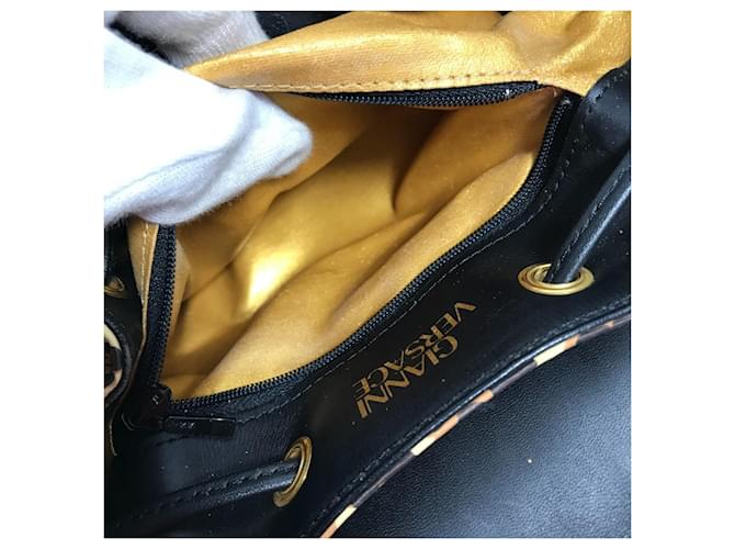 Zaino Leopardo Versace Nero Giallo - vista 15