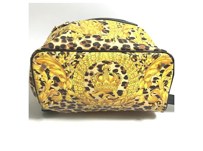 Zaino Leopardo Versace Nero Giallo - vista 4