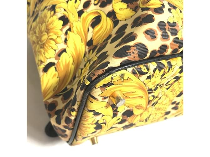 Zaino Leopardo Versace Nero Giallo - vista 5