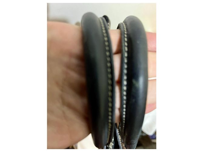 Tod's Borsa nera con cuciture bianche a contrasto Nero - vista 2