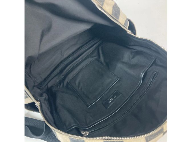 Zaino a scacchi Saint Laurent Nero Beige - vista 13