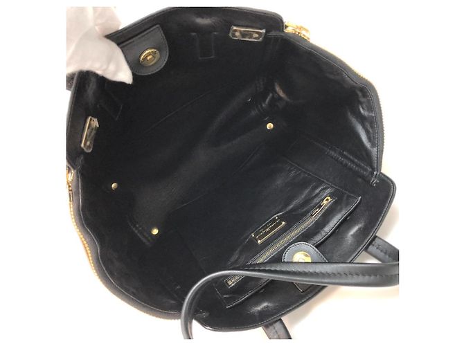 Borsa in pelle nera Gancini di Salvatore Ferragamo Nero - vista 5