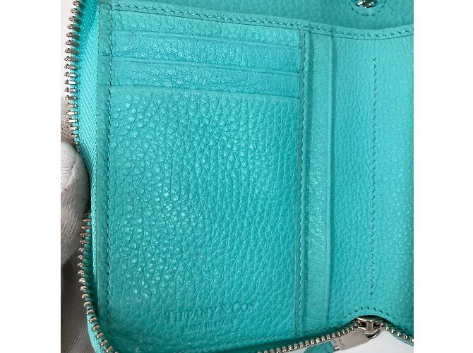 Estuche de tarjetas de visita de cuero azul Tiffany & Co. - vista 10