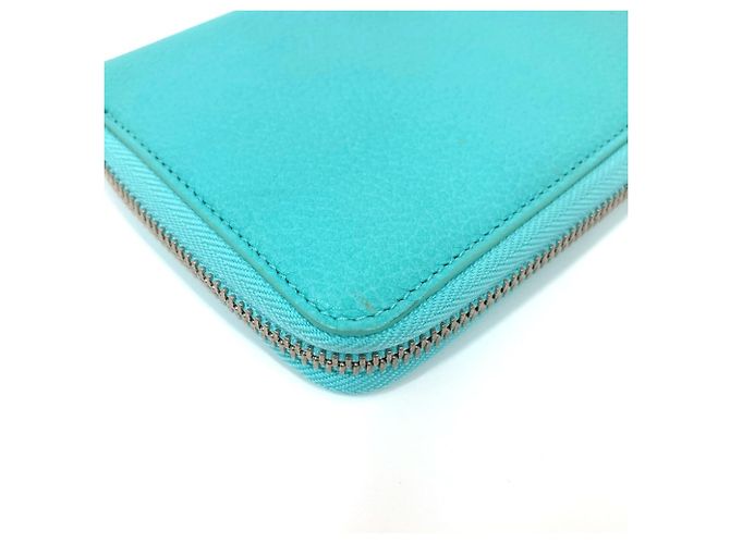 Estuche de tarjetas de visita de cuero azul Tiffany & Co. - vista 5