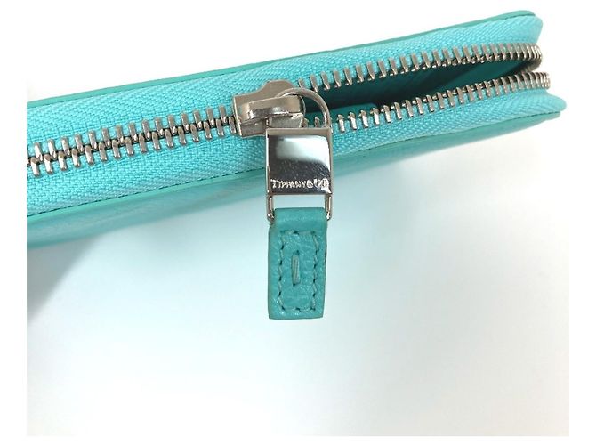 Estuche de tarjetas de visita de cuero azul Tiffany & Co. - vista 6