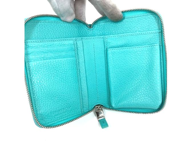 Estuche de tarjetas de visita de cuero azul Tiffany & Co. - vista 8