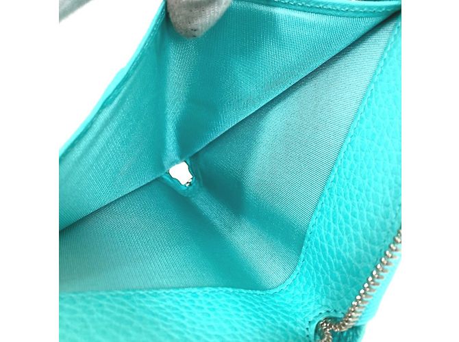 Estuche de tarjetas de visita de cuero azul Tiffany & Co. - vista 9