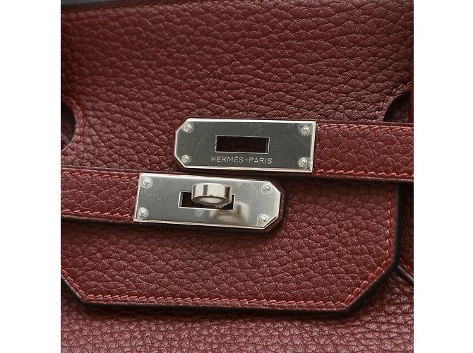 Hermès Hermes Birkin 40 Handtasche in Rouge H Rot - Ansicht 3